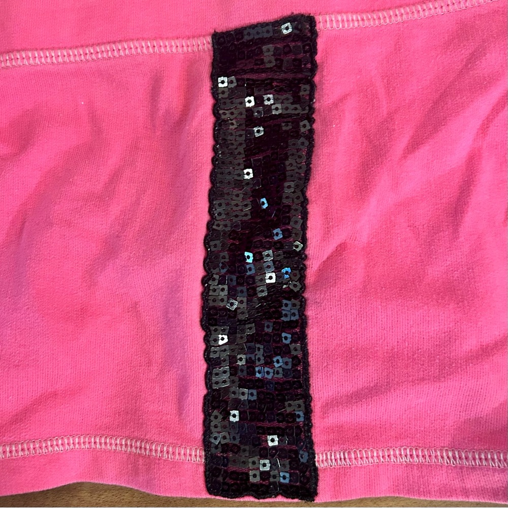💕Hard Candy Barbie Pink & Black Sequin Trim Shorts Sparkly embellished - Picture 6 of 9